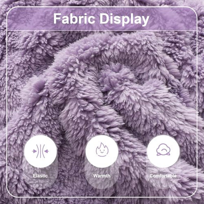 Dog Sweater Fleece Turtleneck Winter Dog Clothes for Small Dogs Girls Boy, Warm Fleece Puppy Pajamas Onesies, Pet Clothes Puppy Sweater Pjs, Doggy Jumpsuits Doggie Outfit, Purple, XXS - color: Purple, size: XX-Small (Chest 11in )