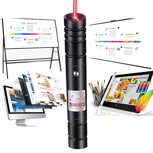 MEUSNO Lazer Pointer, Red Laser Pointer High Power Cat Laser Pointer Toy Red High Power Rechargeable Lazer Pointer for Cats Dogs Toy, High Power Laser Pointer for Presentations Cat Dogs Pet Toy