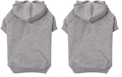 Zack & Zoey Basic Hoodie for Dogs, 30" XX-Large, Heather Gray (Pack of 2) - color: Heather Gray, size: XX-Large (Pack of 2)