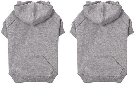 Zack & Zoey Basic Hoodie for Dogs, 30" XX-Large, Heather Gray (Pack of 2) - color: Heather Gray, size: XX-Large (Pack of 2)