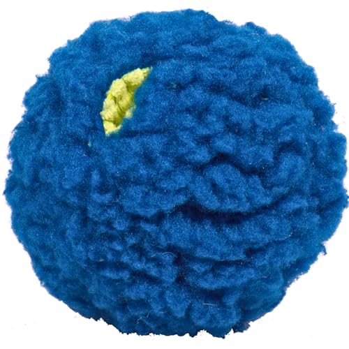 HuggleSnuffles HuggleFleece Treat Dispensing Ball - Interactive Enrichment Toys for Dogs, Dog Treat Dispenser Puzzle for Mental Stimulation & Boredom, Puppy Feeder Games to Keep Them Busy - Small (5") - size: Small, style: Treat Dispensing Ball