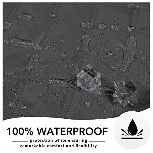 Easy-Going 100% Waterproof Dog Bed Cover, Non-Slip Pet Blanket for Furniture, Washable Couch Cover, Repleasement Sofa Cover (52X82 in,Dark Gray) - color: Dark Gray, size: 52x82 in
