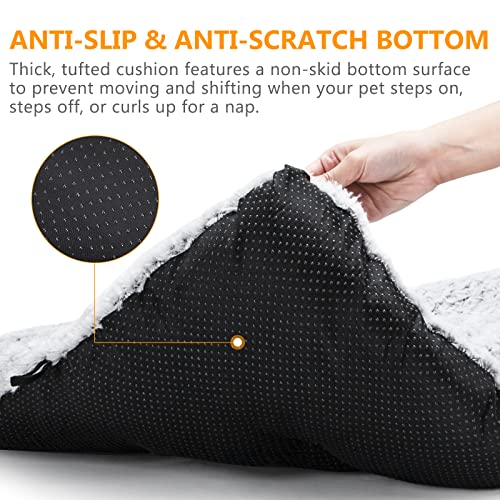 MIXJOY Dog Bed Kennel Pad Washable Anti-Slip Crate Mat for Extra Large Dogs and Cats (42-inch) - size: 42-inch