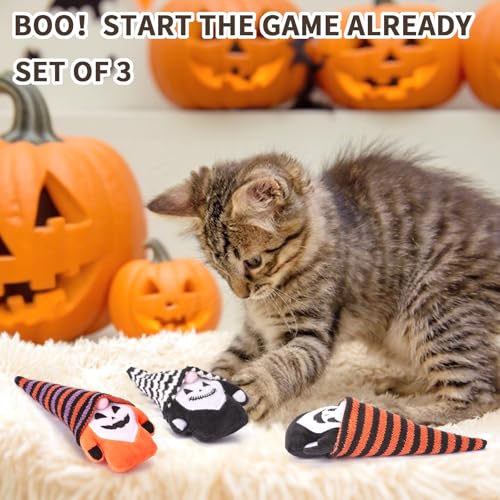 Retro Shaw Cat Toys Gnomes, 3 Pack, Catnip Toys for Indoor Cats Kitty Kicker Chew, Safe Teeth Cleaning Interactive Kitten Toy for All Pet Breeds, 6.7 Inches - size: 6.7 Inches