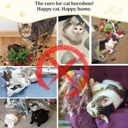 Ownpets 2-in-1 Cat Tunnel, Large Lollipop Shape Cat Tunnel Toy with Fluffy Balls, Spiral Toy, Plush Collapsible Cat Cave Hideout Donut Tunnel for Multi Kitten Puppy Rabbit (Beige) - color: Beige