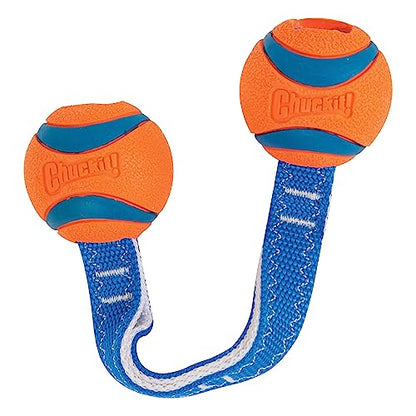 Chuckit! Ultra Duo Tug Dog Toy, Small Indoor and Outdoor Dog Ball for Dogs 0-20 Pounds - size: Small, style: Ultra Duo Tug