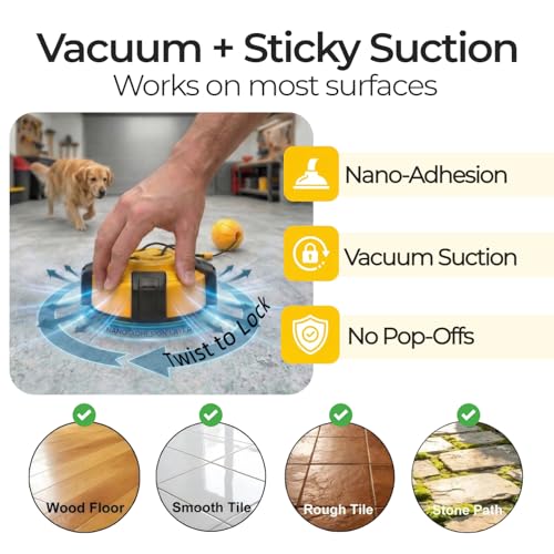 Interactive Dog Toys Tug of War - Dog Enrichment Stimulating Chew Toy with Suction Cup to Keep Them Busy for Aggressive Chewers, Puppy Teething Puzzle Rope Toy for Small Medium Large Dogs