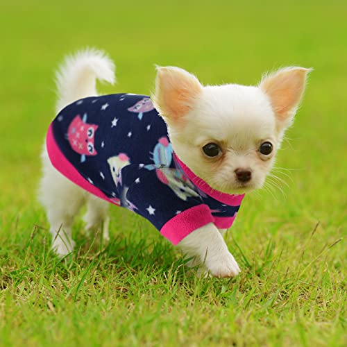 8 Pieces Dog Sweaters for Small Dog Girl Boy Winter Chihuahua Clothes Puppy Sweater Warm Shirt Puppy Fleece for Halloween Christmas Pajamas Yorkie for Pets Pup Cat, Medium - size: Medium