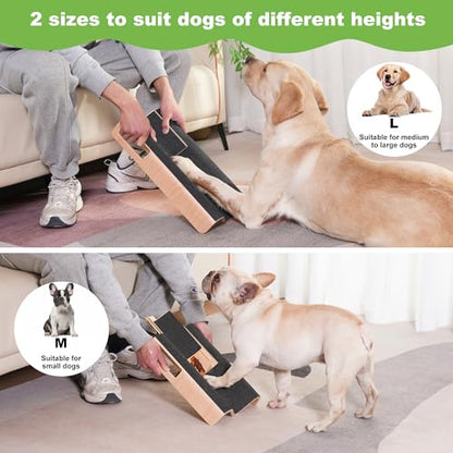 M-Shaped Dog Scratch Pad for Nails with Treat Box, Dog Nail Scratch Board for Large Dogs, Dog Nail File Toy and Shorten Dog’s Side Nail Easier (with Treat Box, L)