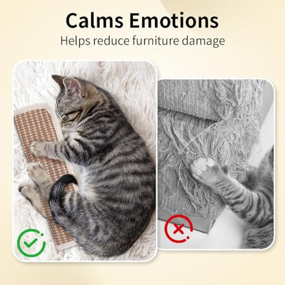 PAZ'S GIFT Cat Toy Kicky Pillow with Catnip, Interactive Indoor Scratching Design for Claw and Teeth Sharpening