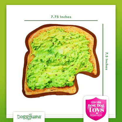 Doggijuana Cafe Combo Refillable Juananip Toy Bundle | Avocado Toast & Everything Bagel | Funny Dog Toy Plush with Catnip and Refill | Interactive Chew for Play - style: Avocado Toast & Everything Bagel