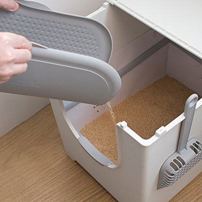 Modkat® Katch Litter Mat for Cats -Traps Litter and Mess, Non-Slip, Easy to Clean, Soft Material, Waterproof, Grey