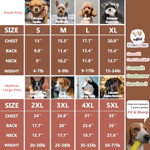Dog Hoodie & Cat Sweater, Warm Fleece Hooded Soft Winter Sweatshirt for All Breeds, Cozy Pet Clothes, Brown, S - color: Brown, size: S-(2~7lb) | Chest(~13")