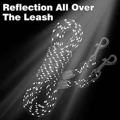 Reflective Cat Leash - 30 Feet Yard Long Leash, Escape Proof Durable Walking Leads, Safe Extender Pet Tie Out Leash Outdoor Training Playing Camping for Kittens/Puppies/Rabbits/Small Animals - size: 30ft