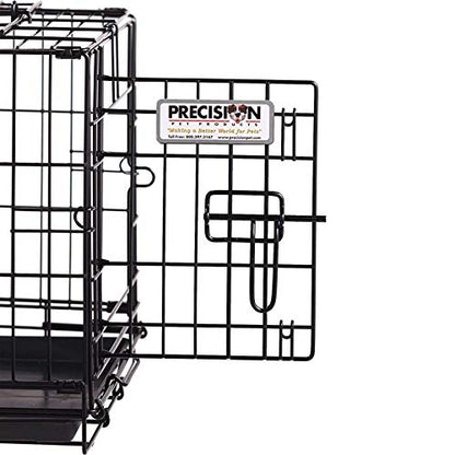 Precision Pet Products Two Door Great Crate Wire Dog Crate, 42 Inch, For Pets 70-90 lbs, With 5-Point Locking System - size: 42.0"L x 28.0"W x 30.0"H
