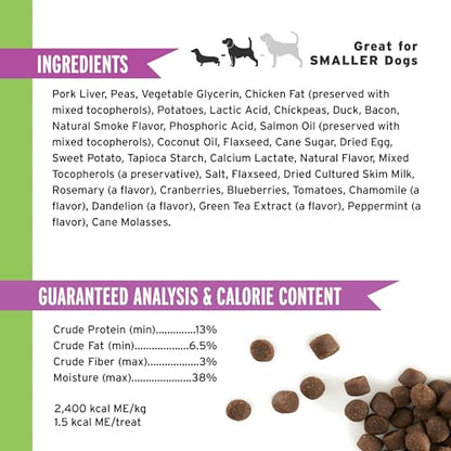 Pet Botanics 4 oz. Pouch Training Reward Mini Soft & Chewy, Duck and Bacon Flavor, with 200 Treats Per Bag, The Choice of Top Trainers - size: 4 Ounce (Pack of 1), style: Grain Free