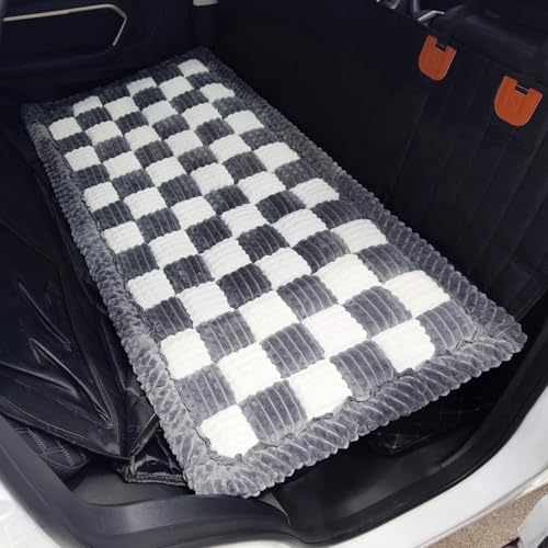 Dog Bed for Car, Backseat Pet Bed Mat, Dog Seat Cover for Car Back Seat, Non-Slip Travel Pet Mat, Fit for Backseat Extenders and Seat Covers (Gray&White, 24.8x54inch) - color: Gray&White