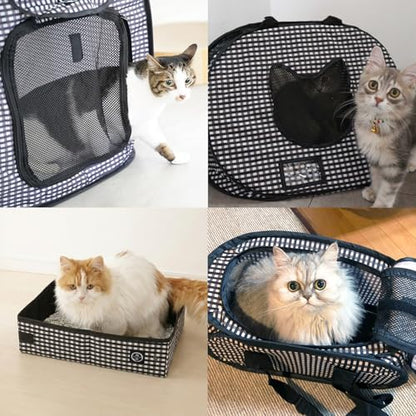 Necoichi Portable Stress Free Cage Carrier and Litter Box, Indoor & Outdoor, Travel (Black, Litter Box) - style: Litter Box