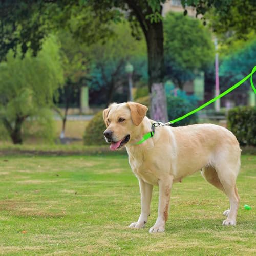 Waterproof Dog Collar, Easy to Clean Rubber Dog Collars with Quick Release Buckle Fits Small Medium or Large Dogs (Green, L (15.4-24.8 inch)) - color: Green, size: L (15.4-24.8 inch)