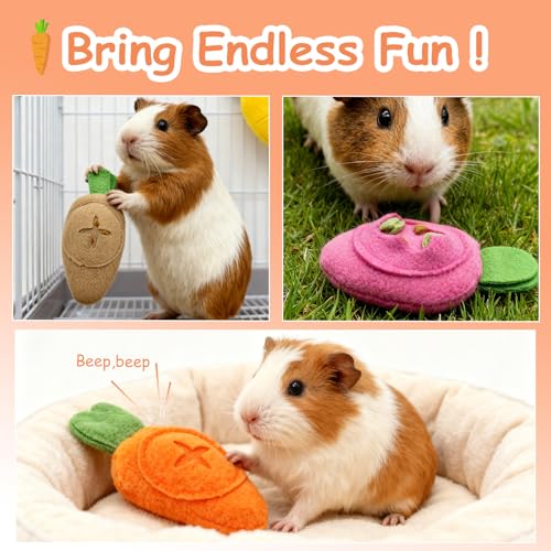 Hamiledyi Guinea Pig Foraging Toys Rabbit Enrichment Interactive Toy for Relieve Boredom Food Hide Puzzle Toys Exercise Acitivity Forage Toy for Hamster Chinchilla Small Animals (6 Pieces) - size: 6 Pieces
