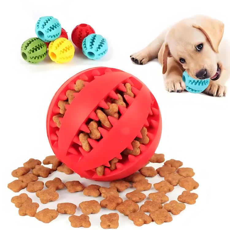 Interactive Dog Ball Toy, Treat Dispensing Puzzle, Slow Feeder for Dogs (Green) - color: Green