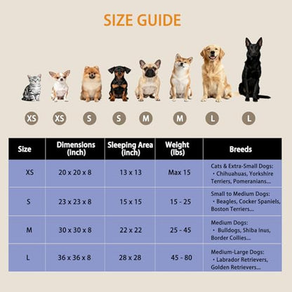 Calming Donut Dog Beds for Small Dogs Cats - Washable Removable Cover Non-Slip Bottom, Round Pet Bed Puppy Bed Warming Fluffy Faux Fur Anti-Anxiety, Fits up to 25 lbs (Camel, 23") - color: Camel, size: 23"L x 23"W x 8"Th