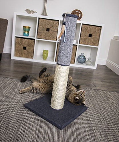 Petlinks Sky Scratch Sisal & Carpet Cat Scratching Post - Gray, One Size - color: Scratching Post