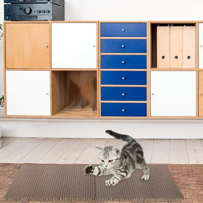 2pcs Replaceable Cat Scratcher Cardboard Refill High-Density Corrugated Cat Scratch Mat 29x20x3cm for Claw Grinding and Play
