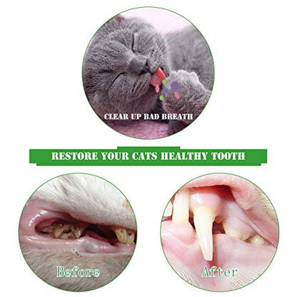Cat Toothbrush Catnip Toy,Interactive Rubber Dental Care for Pet Kitten Kitty, Crayfish-Shaped Safe Chewing Toy Tooth Cleaning Resistant Cat Toy(2 Pack)