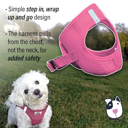 Doggie Design Dog Harness - No Choke Dog Harness, Dog Vest, Mesh Polyester, Pet Harness, Simple Step in and Go Design, Harness for Dog - Candy Pink, XXS - color: Candy Pink, size: XX-Small