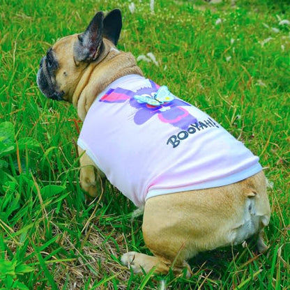 iChoue French Bulldog Shirts for Dogs Cartoon Bunny Print Clothes Easter Outfits Costumes Rabbit Vests Cotton Tank Tops Frenchie Pug - Pink/Medium - color: Print Bunny, size: Medium ( 15 - 25 lbs )