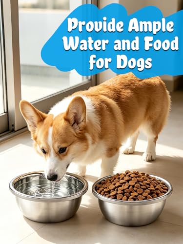 2 Pcs 0.7 Gallon Dog Bowls for Small Medium Dogs - Food Grade Stainless Steel Metal Water Bowl, Easy to Clean Food Bowls for Indoor Outdoor - size: 0.7 Gallon