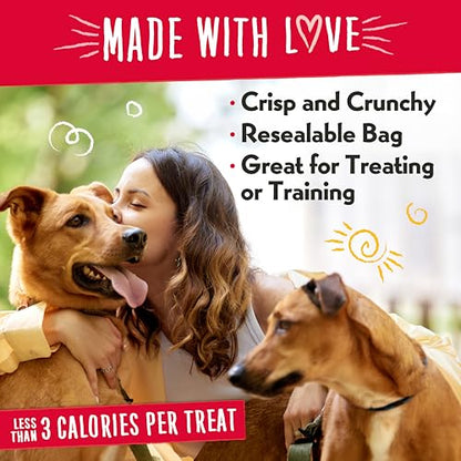 Charlee Bear Crunch Grain Free Dog Treats, Bacon and Blueberry, 8 Ounce Resealable Bag, Low Calorie Training Treats for Dogs, Limited Ingredient, Healthy, Crunchy Dog Snacks, Made in USA - size: 8 Ounce (Pack of 1)