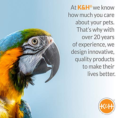 K&H PET PRODUCTS Thermo-Perch Heated Bird Perch Gray Large 2 X 14.5 Inches