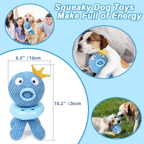 Dog Snuffle Stuffed Plush Toy SturdyOctopus Treat Dispensing Toy Hide and Seek Slowly Feeder for All Breeds Mind-Stimulating Squeaky Toy for Puzzle Training Relieve Boredom and Stress