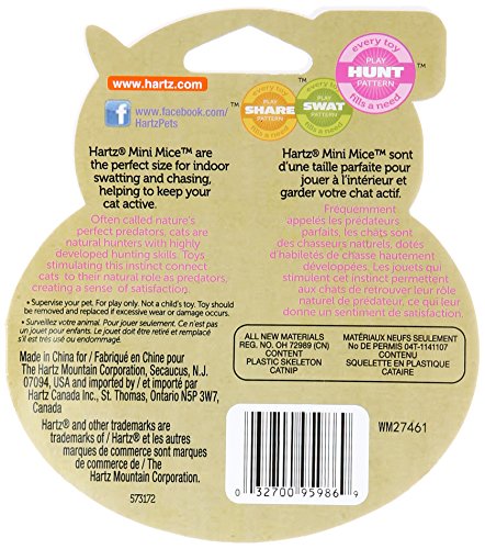 Hartz Just for Cats Mini Mice Cat Toy (5 Pack)