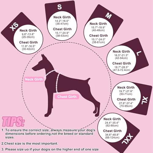 EMUST Dog Life Vests, Adjustable XS Dog Life Jacket with Rescue Handle, Puppy Flotation Vest for Small/Medium/Large Dogs, BrightPink, XS - color: Bright Pink, size: XS