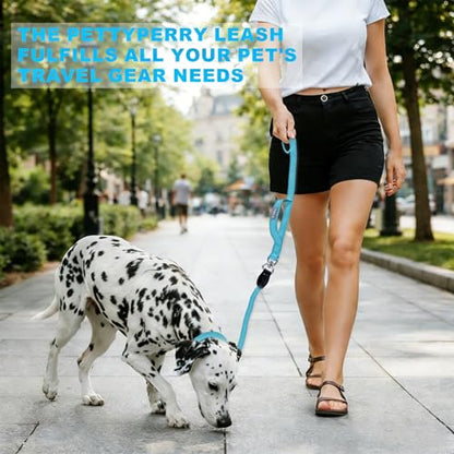 6FT Heavy Duty Dog Leash for Small Medium Large Dogs, Tangle Free Reflective Dog Training Leash with Double Handle, Seat Belt Buckle & Poop Bag Holder (Blue) - color: Blue, size: 6FT