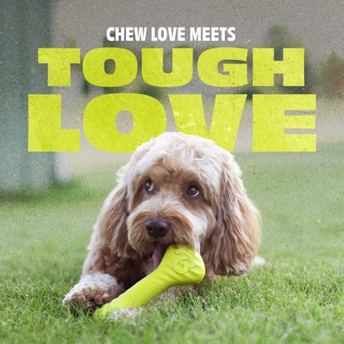 Benebone Natural Rubber Dog Bone Chew Toy, Natural Rubber - size: 1 Pack, style: Bone