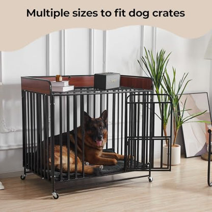 Chew Proof Dog Crate Pad - Indestructible Durable Dog Bed for Aggressive Chewers, Machine Washable & Waterproof Indoor Outdoor Tough Kennel Pad for Large Dogs (Large (28"x41")) - size: Large (28"x41")