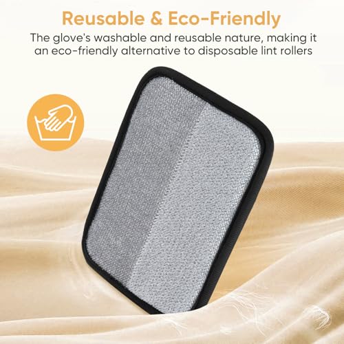Pet Hair Remover, Electrostatic Pet Hair Removal Gloves, Reusable Cat & Dog Hair Remover for Couch, Furniture, Carpet, Curtain, Upgraded Animal Fur Removal Tool, Cat Grooming Gloves-1 PCS