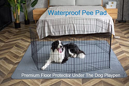 Peepeego Non-Slip Dog Pads Extra Large 72" x 72", Washable Pee Pads with Fast Absorbent, Reusable, Waterproof for Training, Whelping, Housebreaking, Incontinence, for Playpen - size: 72x72 Inch (Pack of 1)