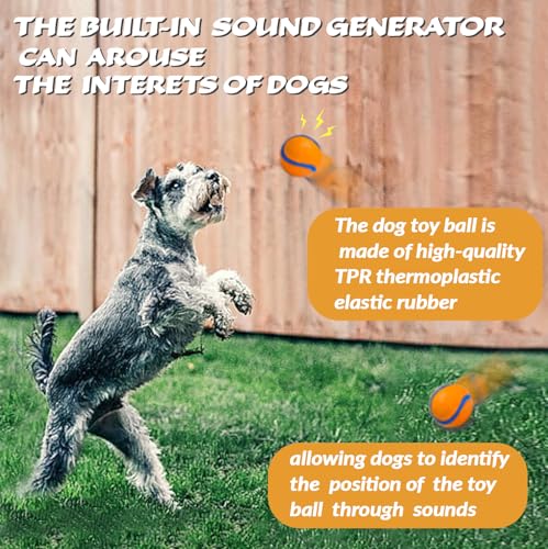Dog Toy Ball,Rubber Sound-Producing Toy Ball, with a Groove Design That is Resistant to Bites, Has a High Bounce, Dog Training Interactive Pet Toy, Relieving Pet Anxiety（Large Size） - color: Yellow, size: Large