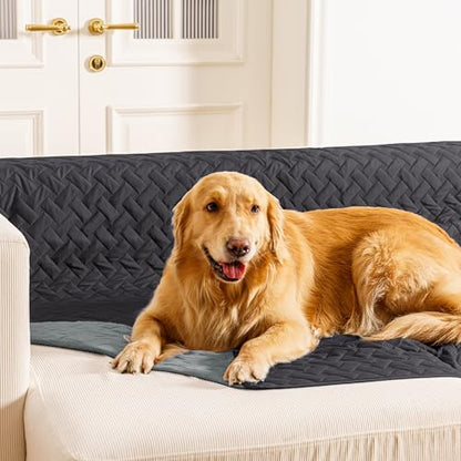 gogobunny 100% Double Sided Waterproof Dog Blanket Soft Pet Bed Cover Reversible Protect Furniture Couch Sofa Car for Puppy Cat (Dark Charcoal/Light Charcoal, 30x30 Inch (Pack of 1)) - color: Dark Charcoal/Light Charcoal, size: 30x30 Inch (Pack of 1)