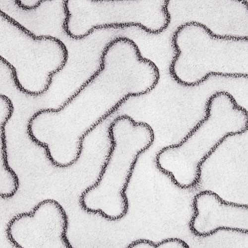 Bone Dry Embossed Bone Collection, Pet Blanket, 36x48, Black - color: Black
