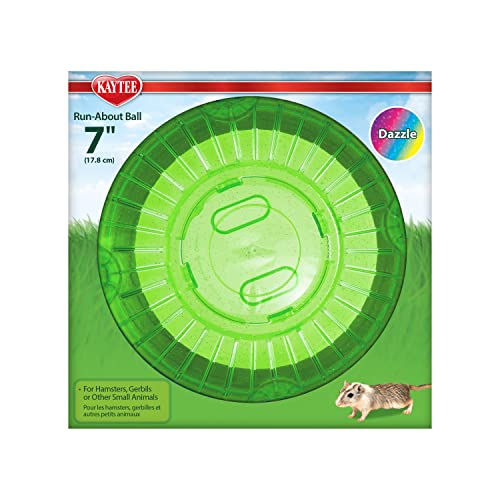 Kaytee 7" Dazzle Run-About Exercise Ball For Pet Hamsters & Gerbils - color: Dazzle, size: 7"