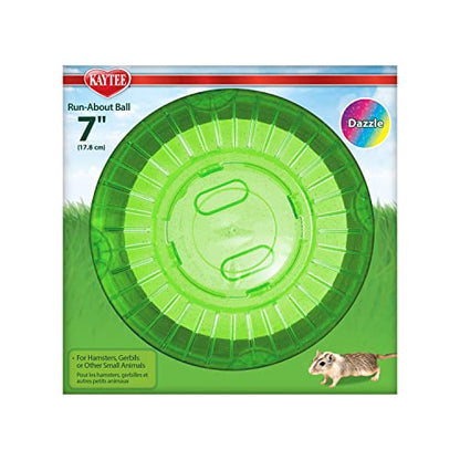 Kaytee 7" Dazzle Run-About Exercise Ball For Pet Hamsters & Gerbils - color: Dazzle, size: 7"