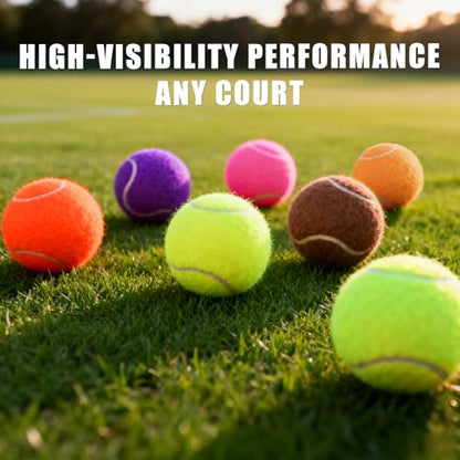 PoyPet 16-Pack Tennis Balls Bulk for Practice,Training and Beginners | Ideal for Dog Fetch,Chew and Play - color: Mix Colors