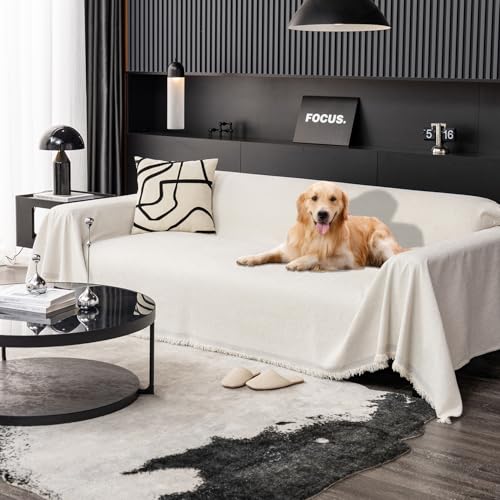 100% Waterproof Sofa Covers for Pets Washable Couch Covers Dogs Cats Sofa SlipCover for 3-4 Cushion Couches Sectional Couches Furniture Protector Covers for Living Room(Beige,71" x 118") - color: Beige, size: 71" x 118"