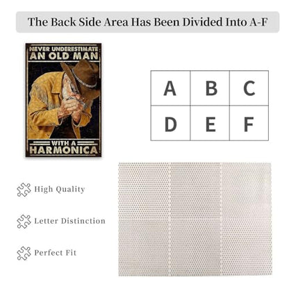 300 Pieces Jigsaw Puzzles for Adults, Never Underestimate an Old Man with A Harmonica Cowboy Art Puzzle, Stress Relief Concentration Training Brain Teaser Puzzle 15.7x11 Inch - color: Wooden Puzzle14, size: 300 Piece pcs